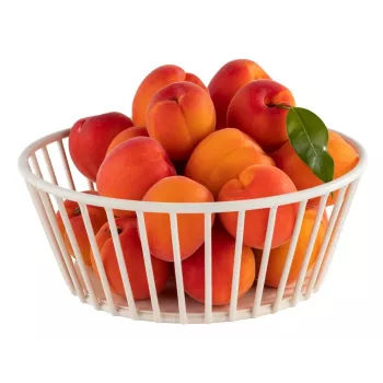 APS URBAN ronde brood- en fruitmand, wit metaal, 170 mm 30430