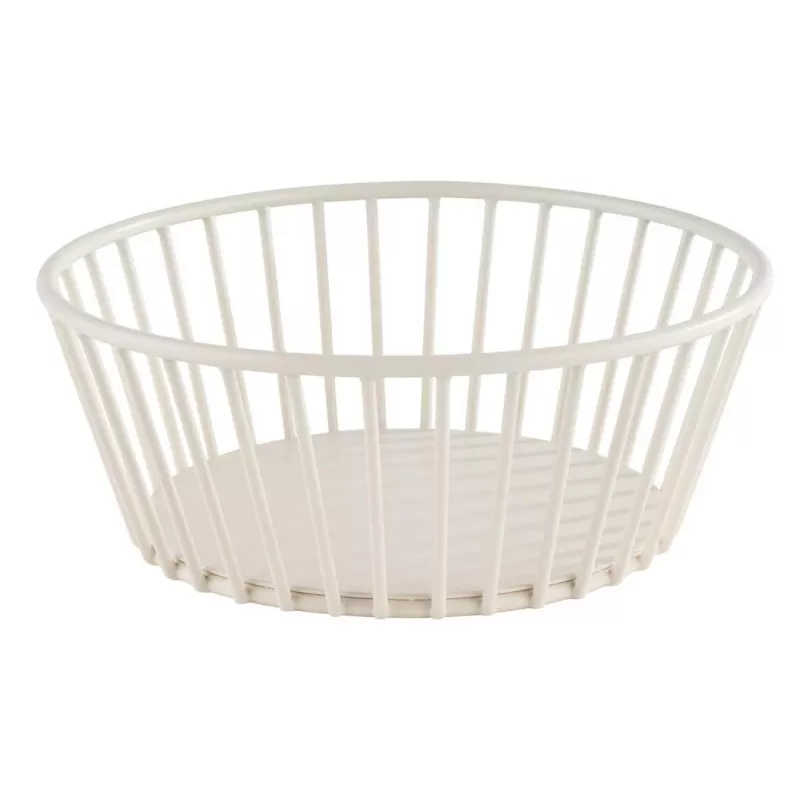 APS URBAN ronde brood- en fruitmand, wit metaal, 170 mm 30430