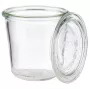 APS weckpot met deksel, conische vorm, 290 ml, 6-delige set, diameter 90 mm, hoogte 90 mm (82352)