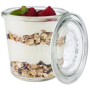 APS weckpot met deksel, conische vorm, 290 ml, 6-delige set, diameter 90 mm, hoogte 90 mm (82352)