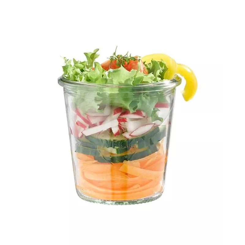 APS weckpot met deksel, conische vorm, 290 ml, 6-delige set, diameter 90 mm, hoogte 90 mm (82352)