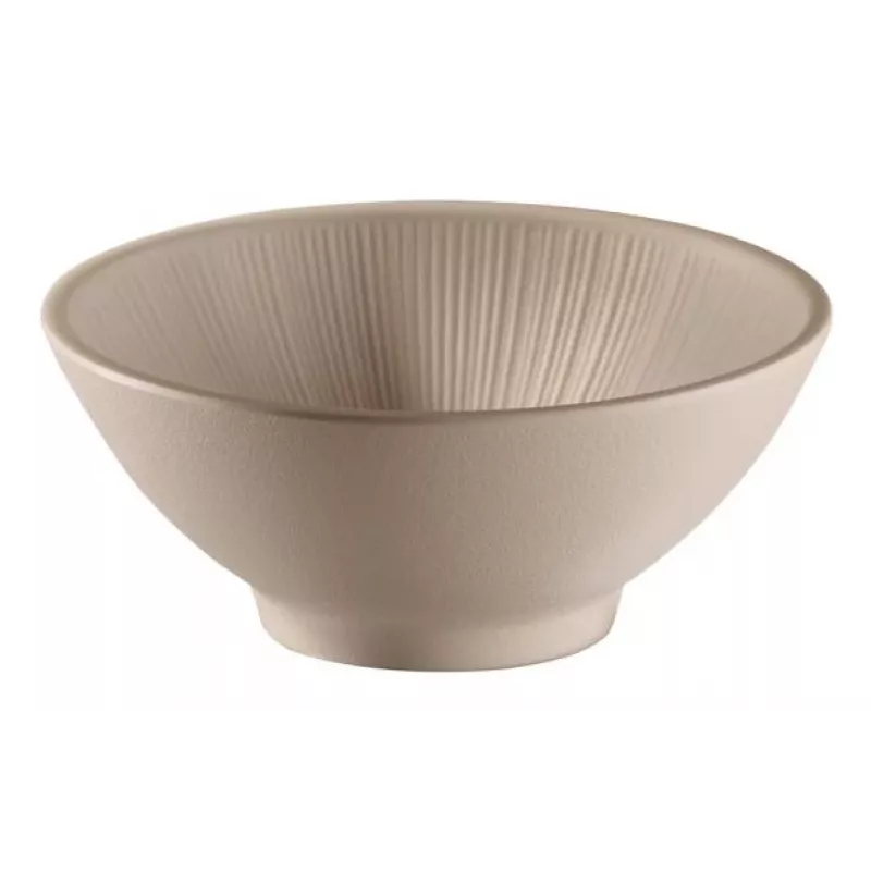 APS NERO ronde serveerschaal 160 mm zand melamine 85411