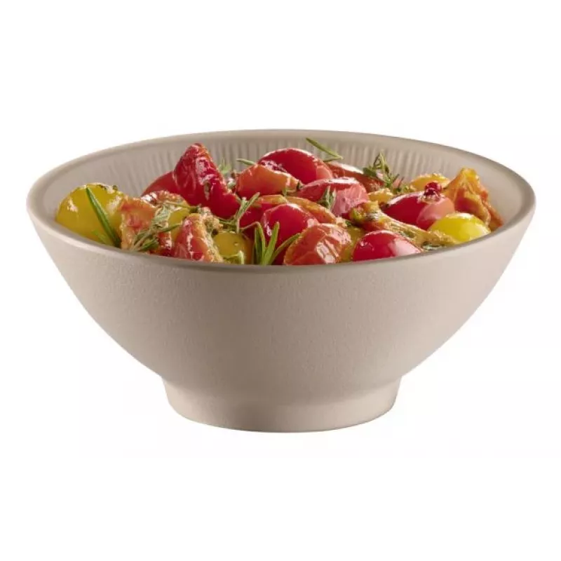 APS NERO ronde serveerschaal 160 mm zand melamine 85411