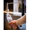 APS 0,55L glazen drinkfles met roestvrijstalen schroefdop 66907