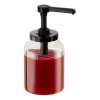 APS DISPENSA 1,7L glazen doseerspender, transparant/zwart 93290