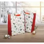 SIGEL GT121 cadeautassen kerst, aquarelmotieven, groot, 26 x 33 x 12 cm, 5-delige set