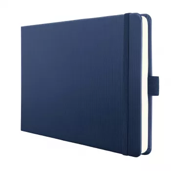 SIGEL Conceptum notitieboek A5 liggend stippenraster donkerblauw hardcover 132 pagina's CO207