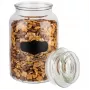 APS voorraadpot 1,5L glas met glazen deksel en siliconen afdichting 82267