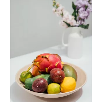 APS NERO diep bord 300 mm zand melamine, stapelbaar, vaatwasserbestendig, hittebestendig (1 stuk) 85415