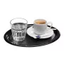 APS KAFFEEHAUS ovale melamine serveerschaal, zwart, gerolde rand, 260 x 200 x 15 mm 84251