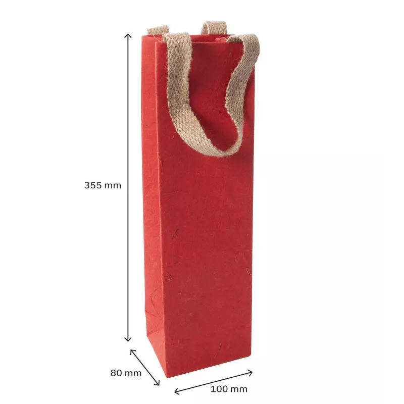 SIGEL Red Coco papieren cadeautassen, 10 x 35,5 cm, 5-pack (ET012)