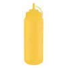 APS knijpfles 1025 ml geel polyethyleen met schroefdop en sluitdop 93260