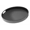 APS Bistro rond serveerblad, zwart, 35,5 cm, melamine, stapelbaar, vaatwasmachinebestendig (84045)