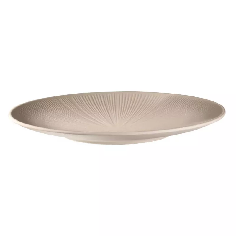 APS NERO plat bord 330 mm zand melamine stapelbaar vaatwasmachinebestendig hittebestendig (85405)