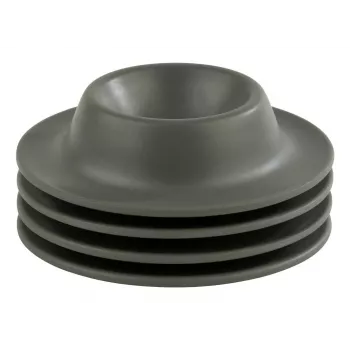 APS EGGY eierdopjes-set met 4 stuks, melamine, grijs, 85 mm diameter, vaatwasmachinebestendig 85296