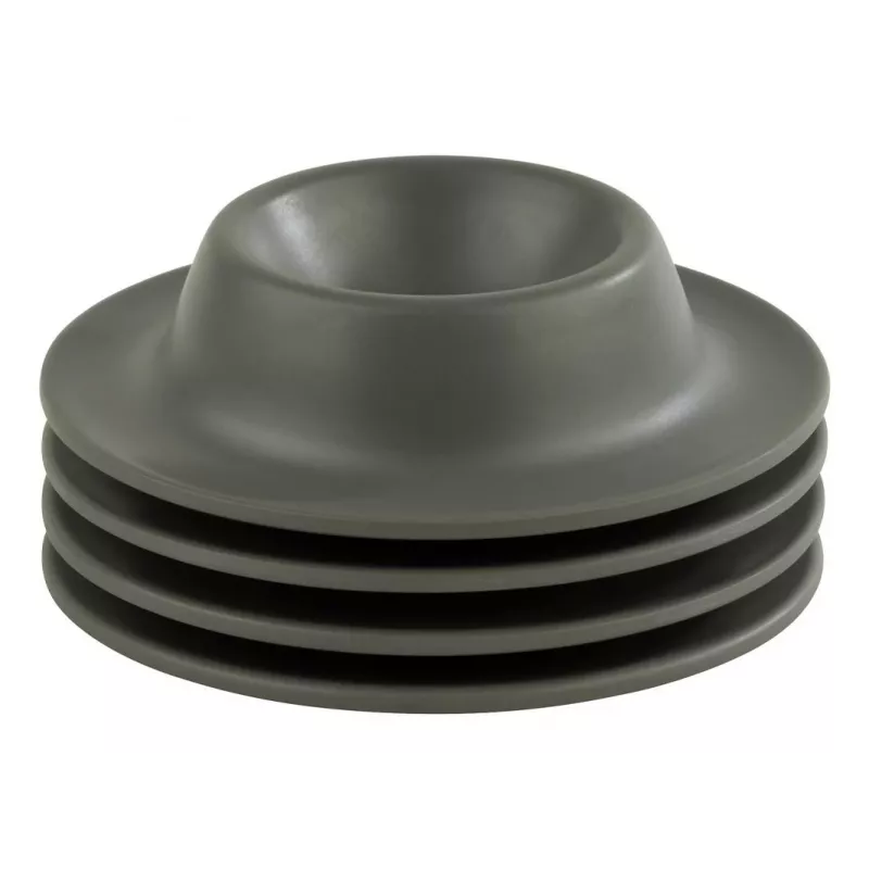 APS EGGY eierdopjes-set met 4 stuks, melamine, grijs, 85 mm diameter, vaatwasmachinebestendig 85296
