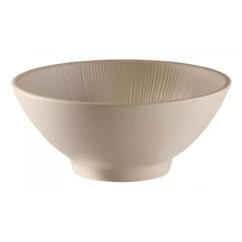 APS NERO ronde melamine serveerschaal, 190 mm, zand, stapelbaar, vaatwasmachinebestendig 85412