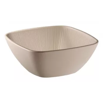 APS NERO vierkante melamine serveerschaal 195 x 195 mm, zand 85416