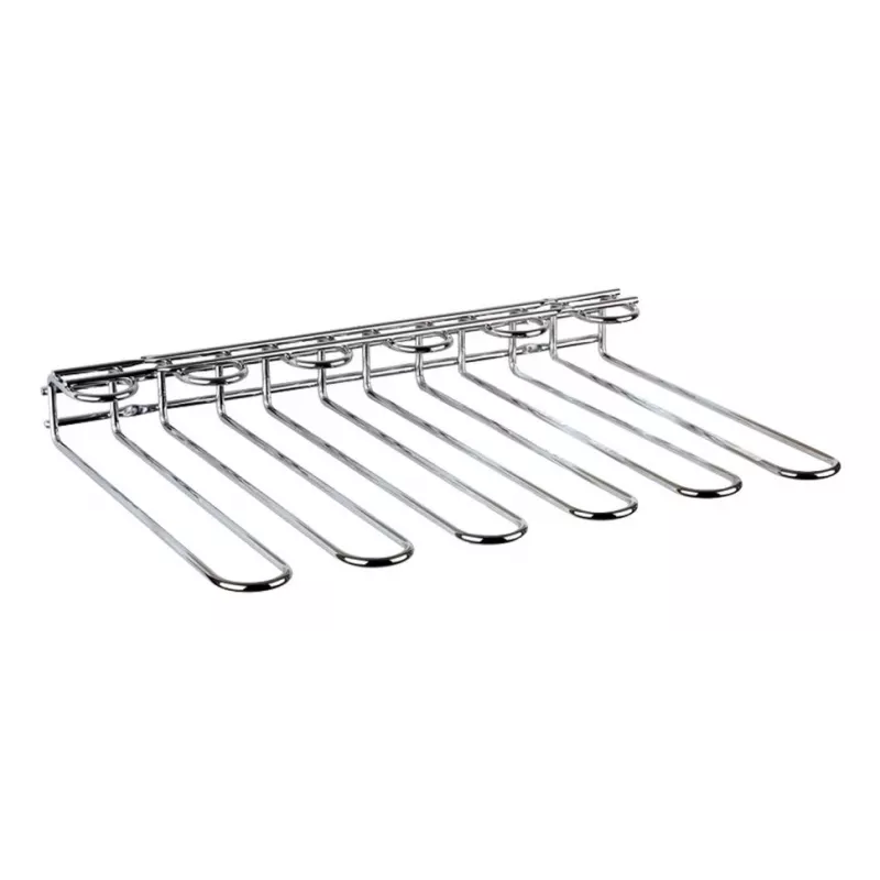 APS chroom glasrek voor 20 glazen, wandmontage, metaal 93400