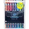 Schneider Slider Basic balpen-set - 8 verschillende kleuren, extra brede 1,4 mm punt, Viscoglide-technologie, ergonomische rubberen greepzone, roestvrijstalen clip 151298