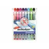 Schneider Slider Basic balpen-set - 8 verschillende kleuren, extra brede 1,4 mm punt, Viscoglide-technologie, ergonomische rubberen greepzone, roestvrijstalen clip 151298