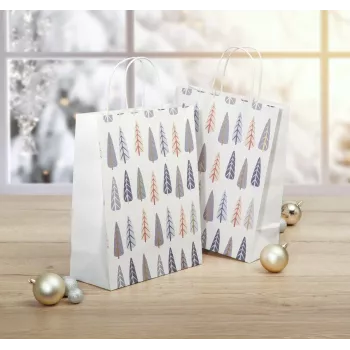 Sigel GT123 cadeautassen, kerstboommotief, 26 x 33 cm, 5-set