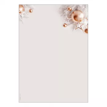 SIGEL DP429 kerstbriefpapier A4 90 g/m² 100 vel roségoudmotief