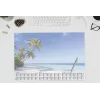 Sigel H6470 bureaubladonderlegger papier Palm Beach 59,5 x 41 cm 2026-2028 30 vel