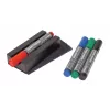 SIGEL BA151 whiteboard-accessoireset, 4 uitwisbare markers, magnetische wisser, magnetische markerhouder, reinigingsspray 50 ml, 10 reinigingsdoekjes, zwart
