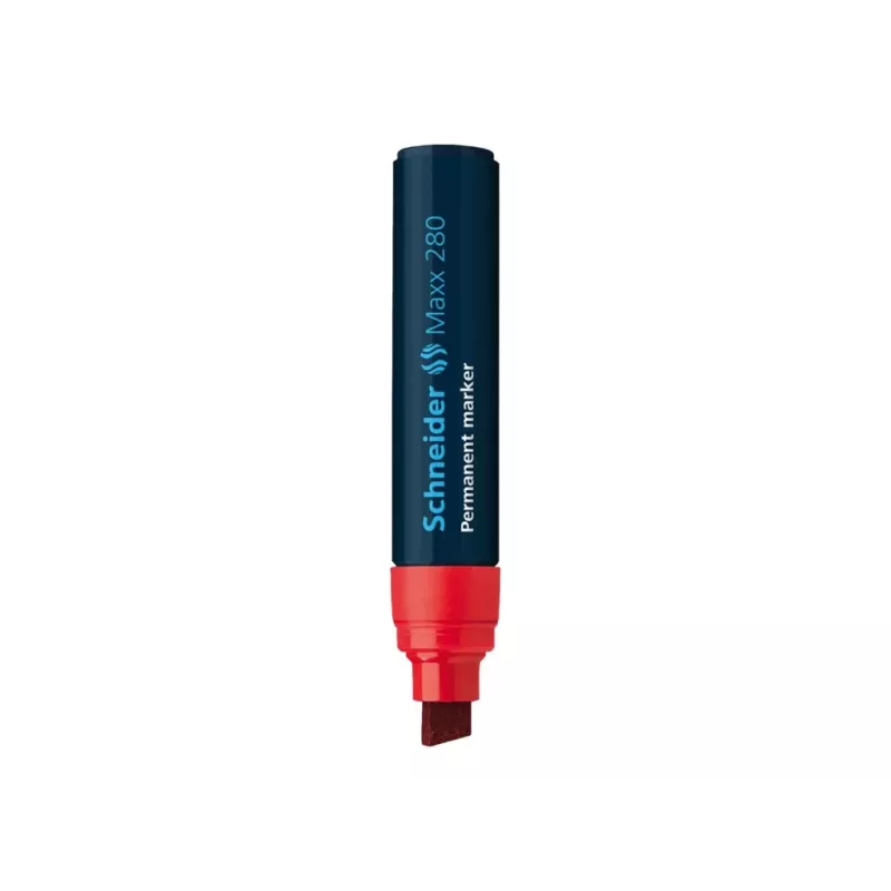 Schneider Maxx 280 permanentmarker rood beitelpunt 4-12 mm 128002