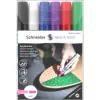 Schneider Paint-It 320 V1 acrylmarker-set, 6 verschillende kleuren, 4,0 mm ronde punt 120295