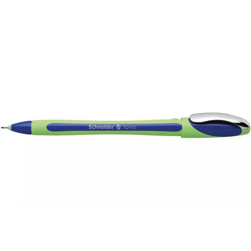 Schneider Xpress fineliner pen blauw - inkt op waterbasis, 0,8 mm vezelpunt 19003