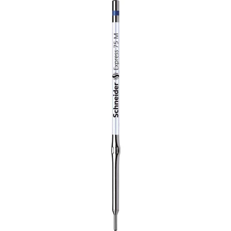 Schneider Express 75 balpenvulling – blauw – medium – RVS A2 – 10 stuks (7513)
