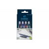 Schneider Edding One Business stick balpen, zwart/blauw/groen/rood, 4-pack 183094