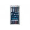 Schneider Edding One Business stick balpen, zwart/blauw/groen/rood, 4-pack 183094