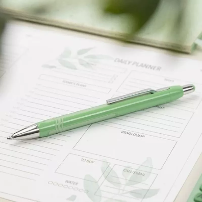Schneider Epsilon balpen groene schacht blauwe inkt 138614