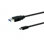 E+P CC323/05 USB 2.0 Type-A naar Type-C kabel 0,5m zwart