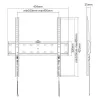 E+P vaste wandsteun 400x400 zwart WHS105 0005625405