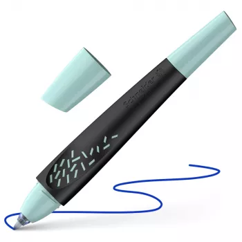 Schneider Breeze rollerbal zwart-mint 0,6 mm blauwe inkt (188815)