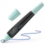 Schneider Breeze rollerbal zwart-mint 0,6 mm blauwe inkt (188815)