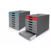 DURABLE IDEALBOX PLUS lade-eenheid DIN A4 met 7 laden, grijs/rood 776303