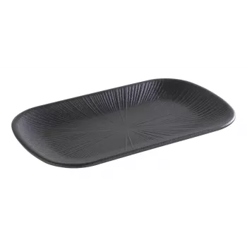 APS NERO GN 1/4 serveerschaal, melamine, zwart, 265 x 162 x 25 mm 85281
