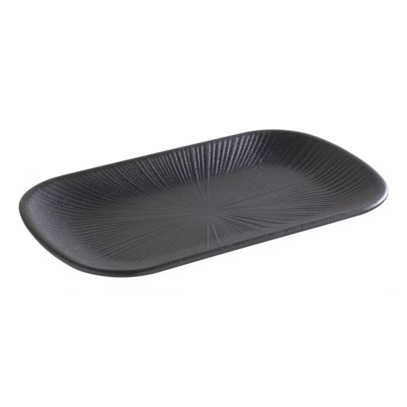 APS NERO GN 1/4 serveerschaal, melamine, zwart, 265 x 162 x 25 mm 85281