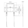 E+P wandhouder 200x200 zwart WHS104 5625404