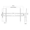 E+P Elektrik kantelbare wandhouder voor 55-100 inch displays, zwart WHS217 5625517