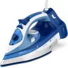 Clatronic DB 3706 droog- en stoomstrijkijzer keramische strijkzool blauw/wit 2400 W 263858