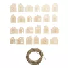 Rayher adventskalender cijfers hout 1-24 naturel (46812505)