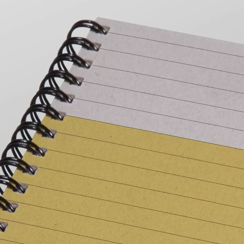 SIGEL Quicknote felgeel notitieboek A5 gelinieerd, geel/grijs softcover, 160 pagina's, SN500
