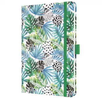 SIGEL Jolie 2027 weekplanner A5 Green Jungle Fever softcover met elastiek, penlus, 2 leeslinten 7J355