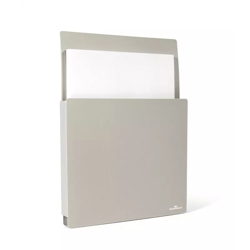 DURABLE zelfklevende folderhouder grijs DIN A4 245 x 27 x 330 mm 507210
